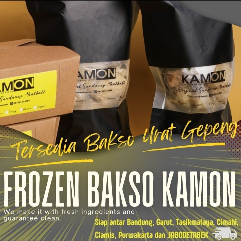 

Bakso Urat Gepeng Frozen Kamon | Fresh | Bakso Sunda