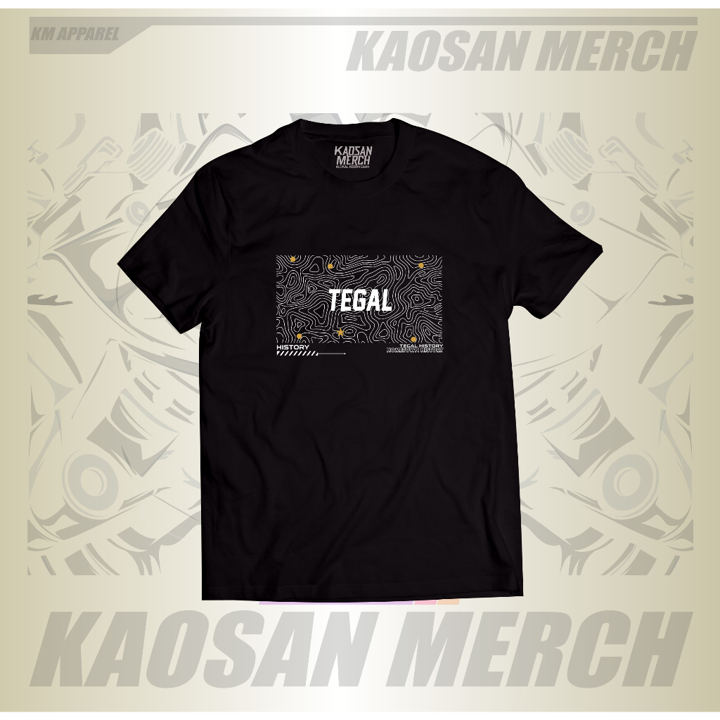 Kaos kota Tegal Tshirt Kota Tegal History  Printing DTF Premium 100% Cotton combed
