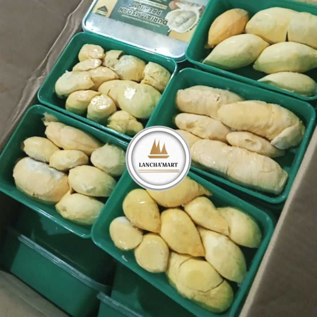 

RB Durpas Medan Durian Kupas Medan Greenbox Premium Kemasan 500Gram - Durpas Montong Palu Grenbox