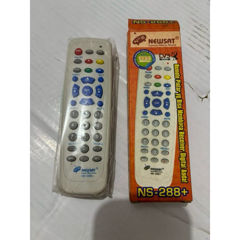 NEWSAT REMOTE TV PARABOLA RECEIVER NS-288+ MPEG2 DV3 UNIVERSAL REMOT