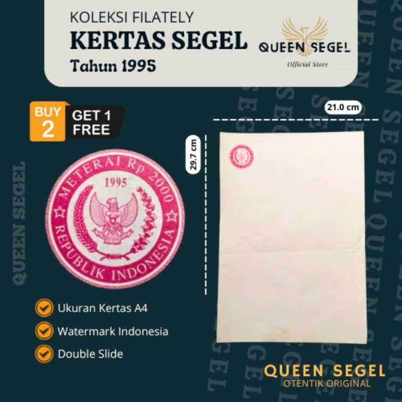 

Kertas Segel Tahun 1997 Double Slide Asli Original