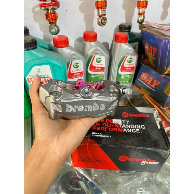 ￼kaliper caliper brembo M432 BIG 4 piston set breaket cnc pnp ninja mp tiger disk 300 mm kaliper pal