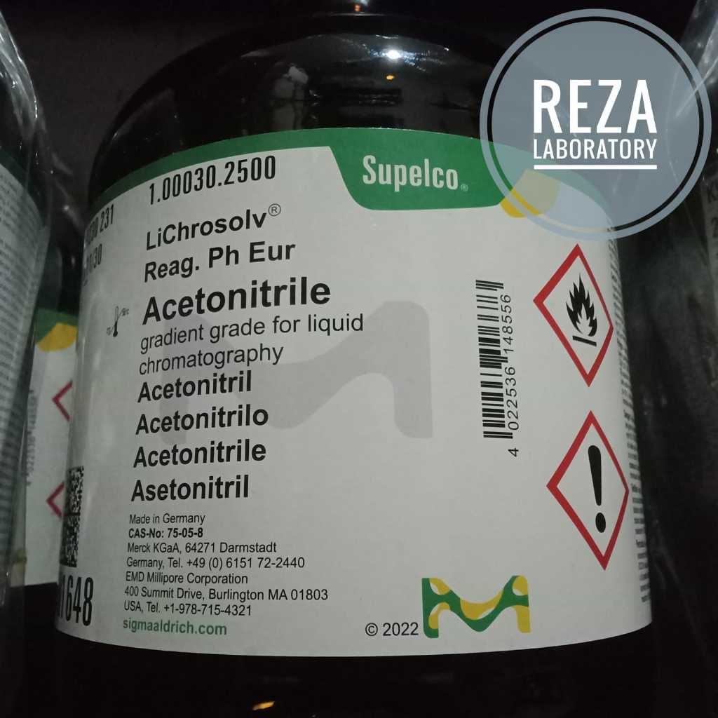 Acetonitrile For Chromatography | Asetonitril HPLC 2,5L Merck 100030