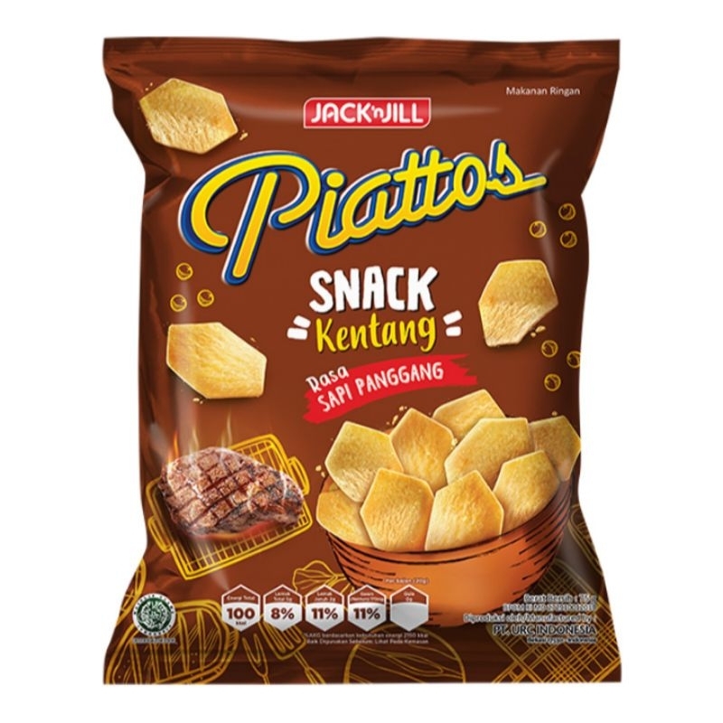 

piattos Snack kentang sapi panggang 68 gram