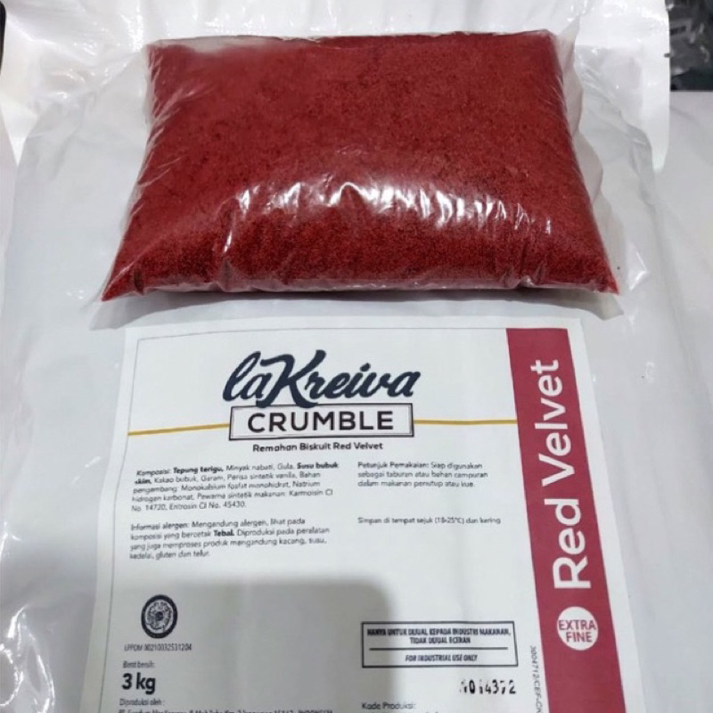

(250 GR) LA KREIVA RED VELVET HALUS CRUMBLE KILOAN