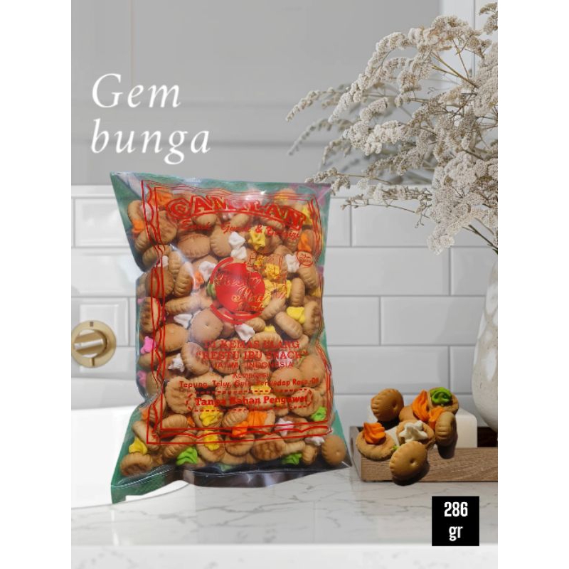 

gem bunga /mari bobo kemasan 286 gr