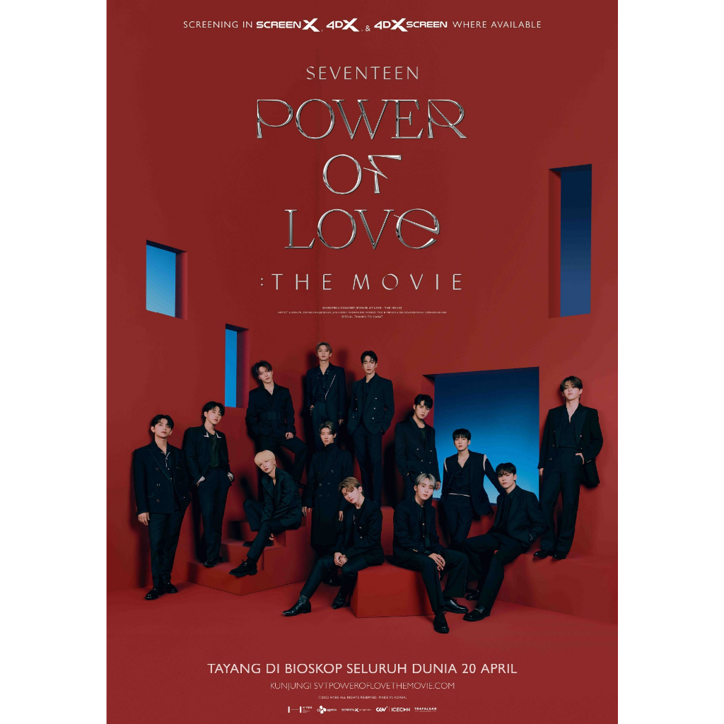 [KKUMEGO] Poster Official Seventeen Power of Love The Movie | Merch Kpop | Merchendise Original