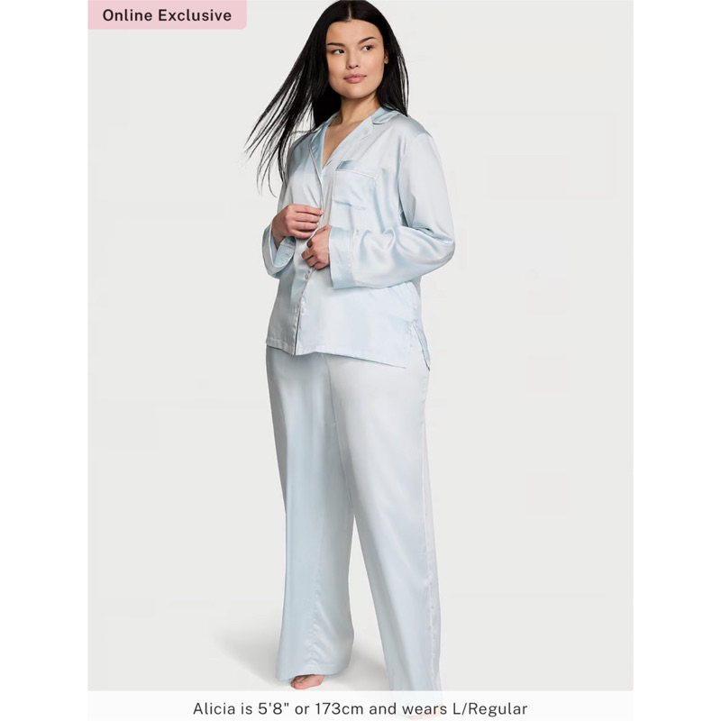 VICTORIA'S SECRET Satin Long Pajama Set