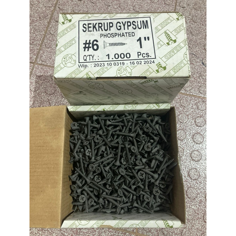 skrup gypsum 6x1 2,5cm Moon Lion / sekrup gypsum gipsum