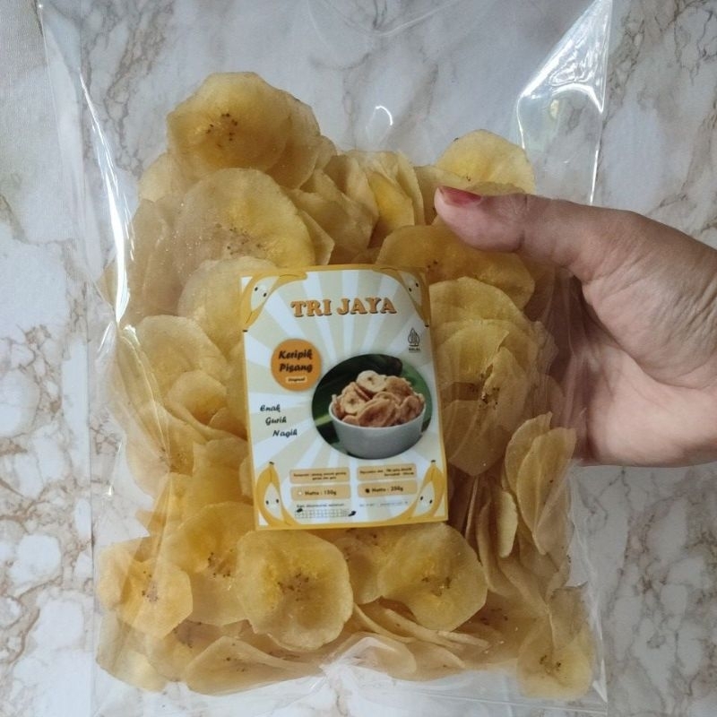 

Keripik Pisang Kepok Renyah Asin Gurih / 250 gram