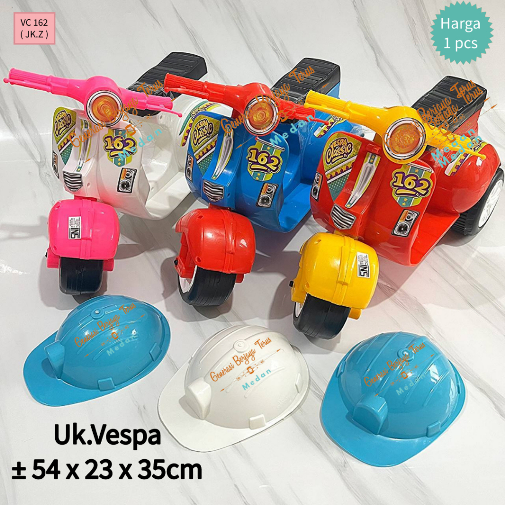 MAINAN VESPA VC 162 / VESPA MINI / VESPA CILIK DORONG KLASIK RODA 3