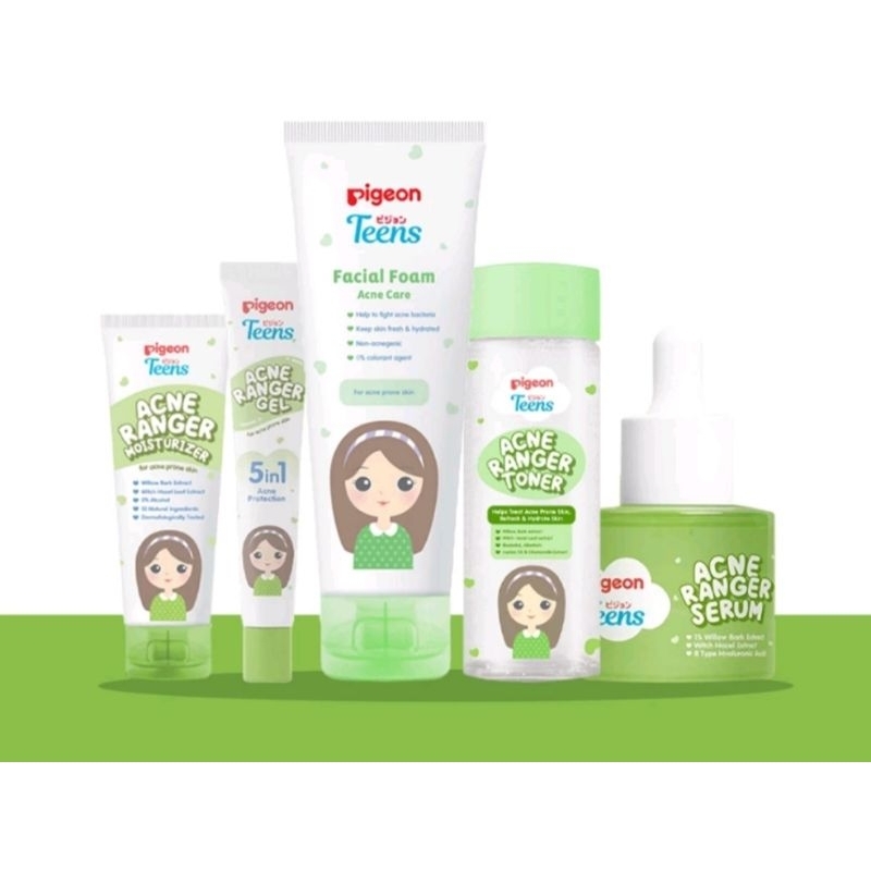 SKINCARE ANAK REMAJA PIGEON ACNE RANGER MENCEGAH DAN MENGATASI JERAWAT / PERAWATAN WAJAH ANAK REMAJA