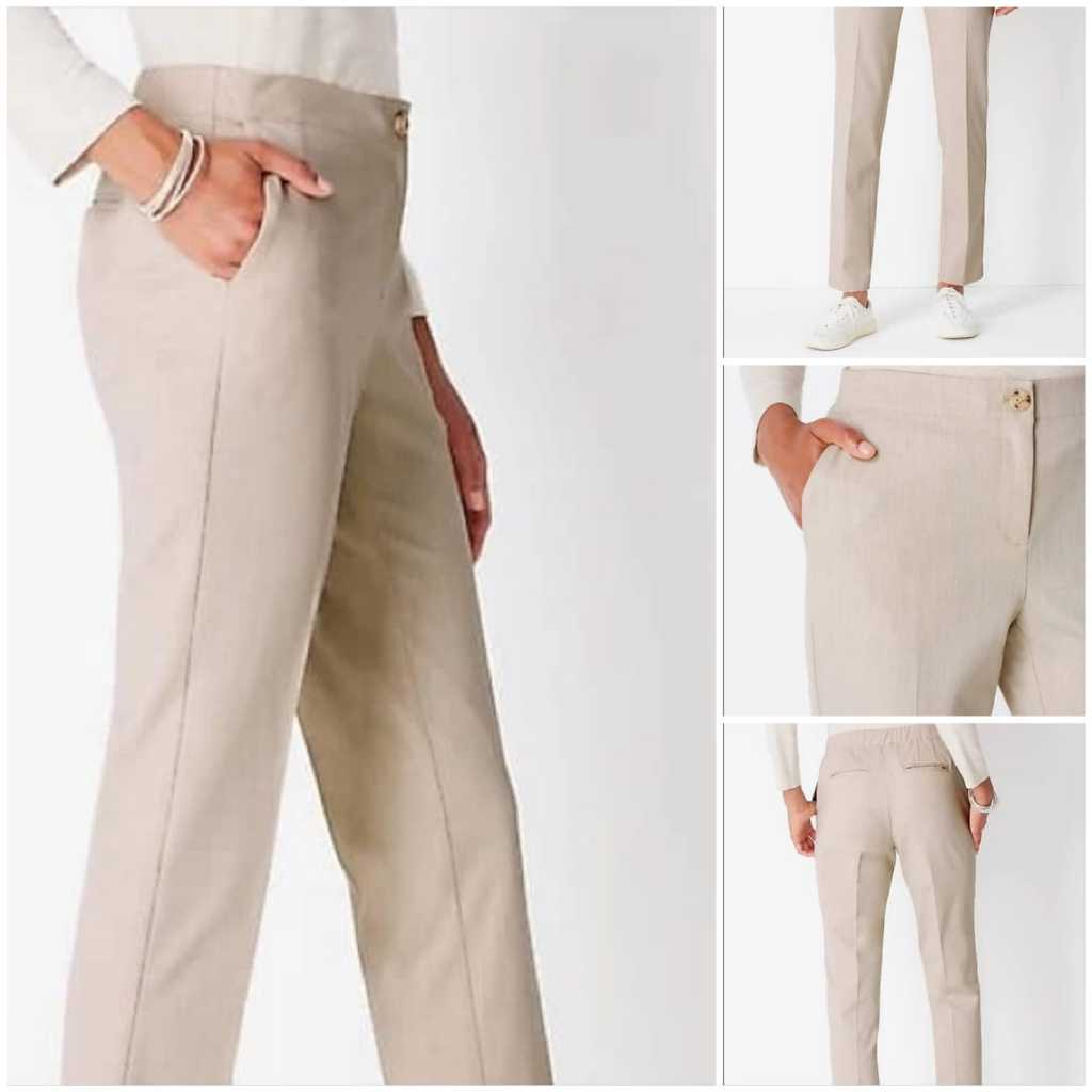 Celana J.Jill Oatmeal Heather Trousers