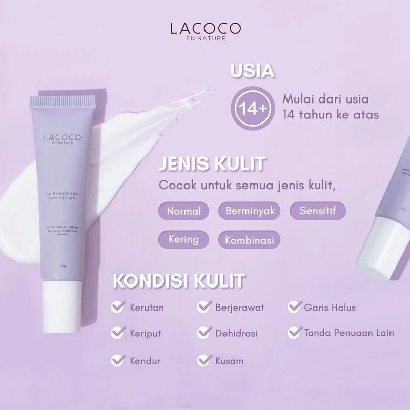 LACOCO 2% Bakuchiol Day Cream 20gr | LACOCO Skincare