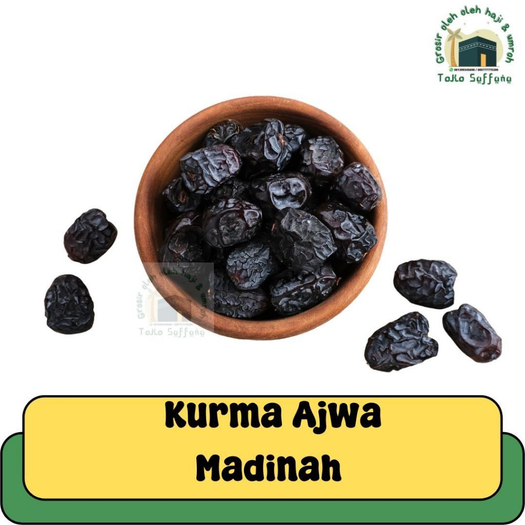 

OLEH OLEH HAJI DAN UMROH KURMA AJWA MADINAH GRADE A I AJWA MIX I KURMA AJWA PREMIUM I KURMA NABI