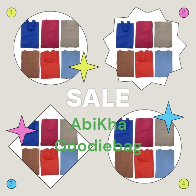 

Tas Goodiebag Handle Lipat Samping Box hajatan 22x22 Spundbound (isi 12pcs)