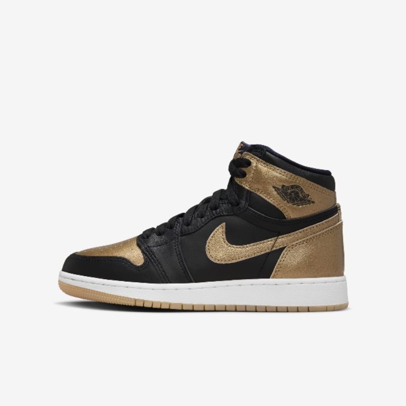 Air Jordan 1 Retro High OG BLACK METALLIC GOLD (GS)