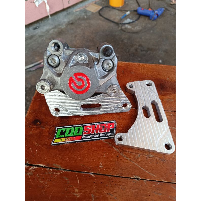 BREKET KALIPER MIO SMILE MIO J MIO SOUL DISC 220 260 MM KALIPER BREMBO FORMULA 81 KTC