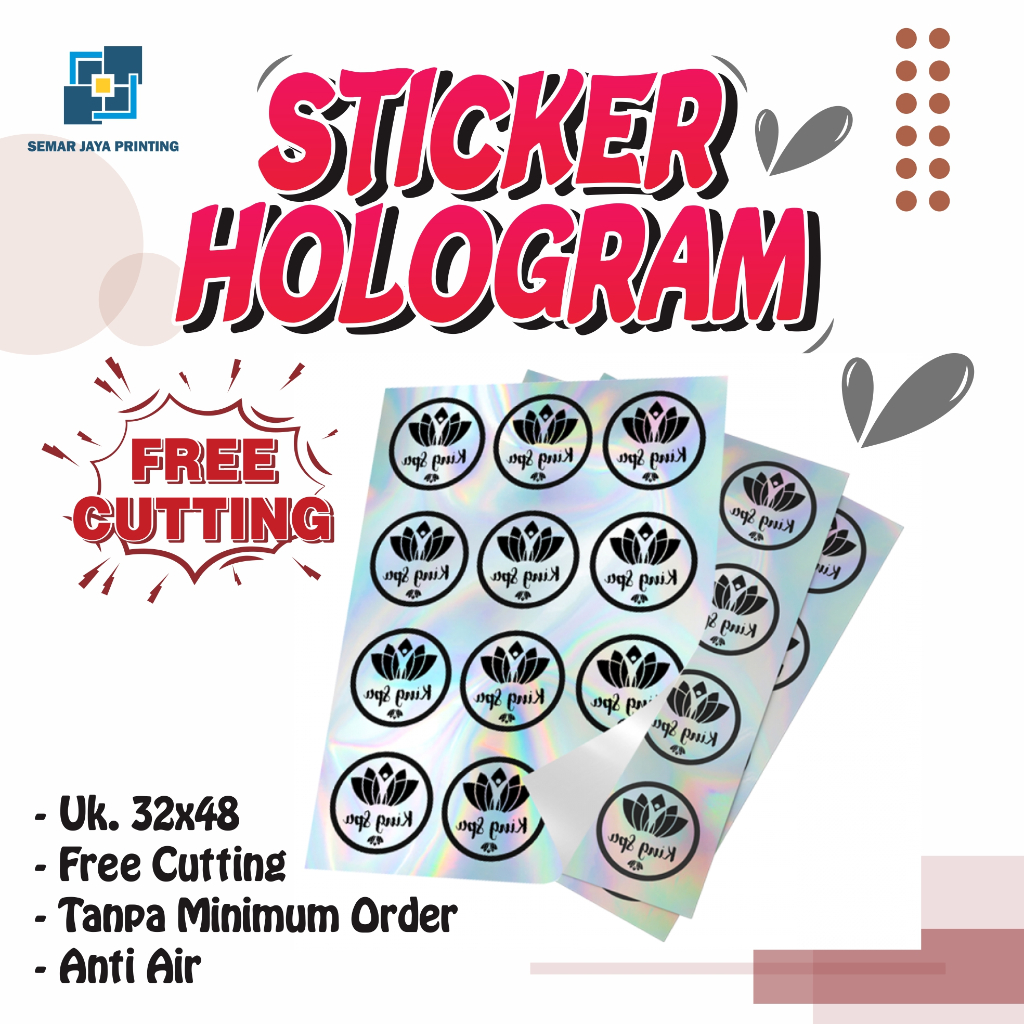 

STICKER HOLOGRAM FREE CUTTING