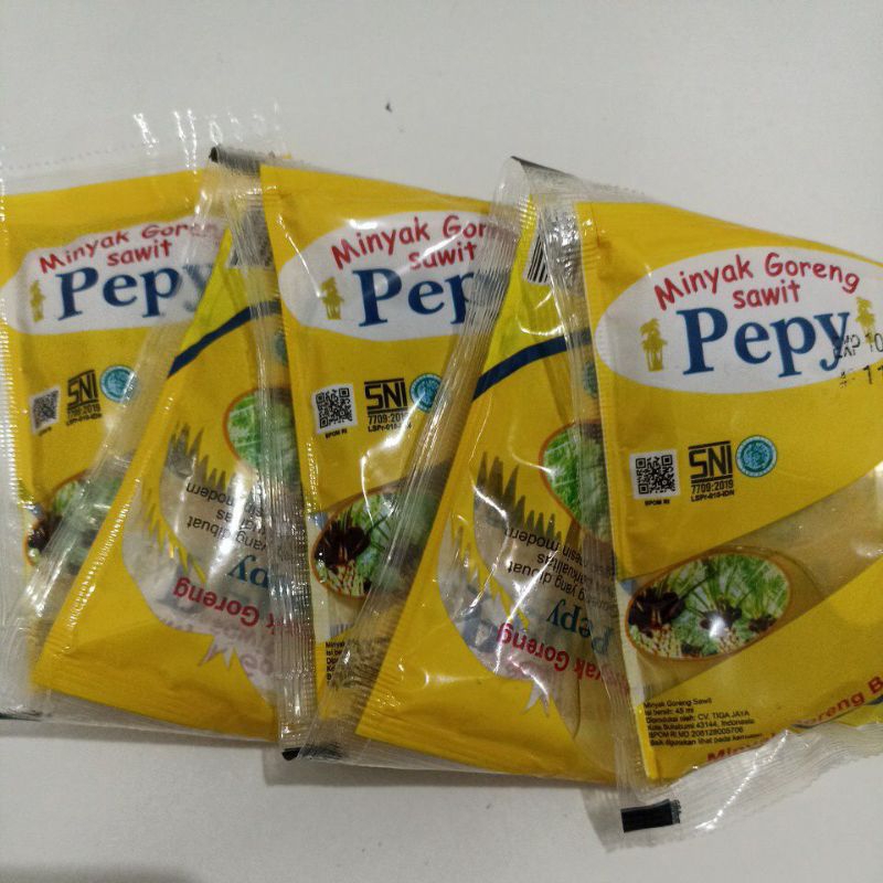 

Minyak Goreng Pepy sachet 45ML isi 10 pcs