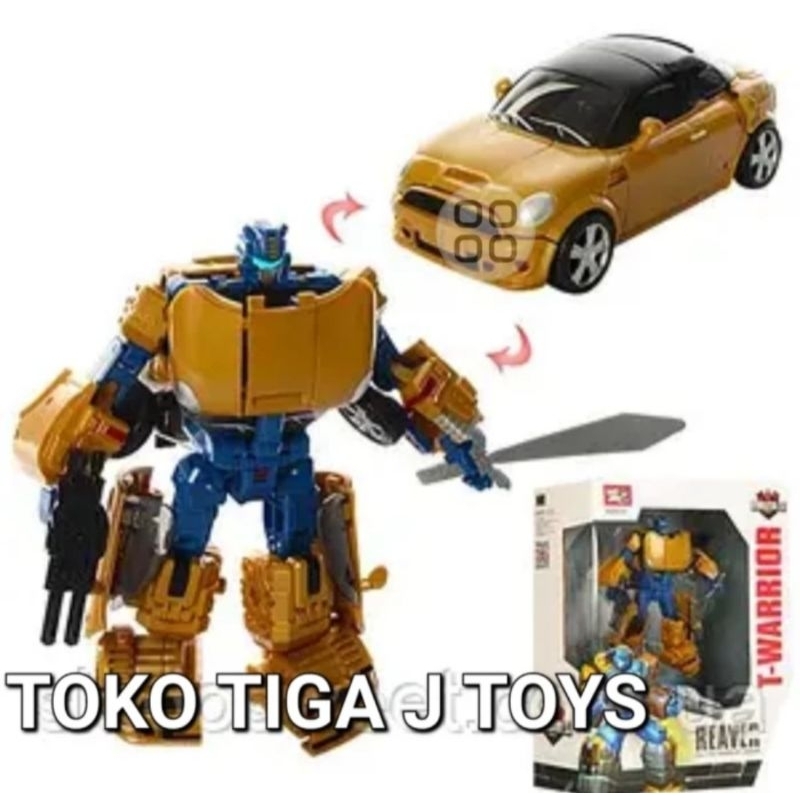 ROBOT TRANSFORMER WEIJIANG KO OVERSIZED DEFORMATION ERA REAVER THROTTLEBOT GOLDBUG