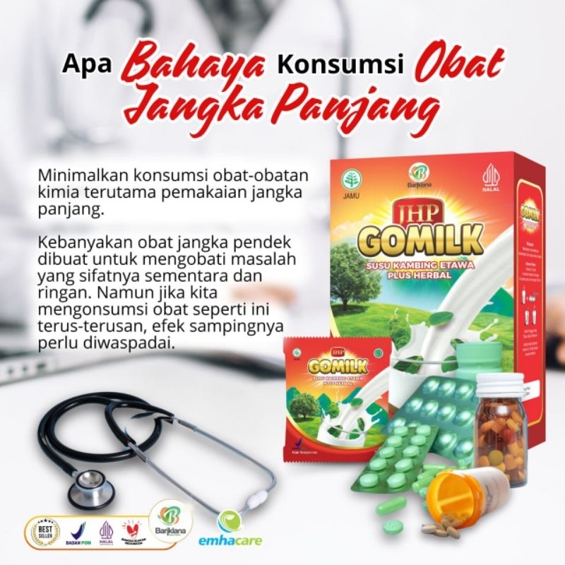 

Sedoyojaya herbal Gomilk Susu kambing etawa penggemuk badan 200gr