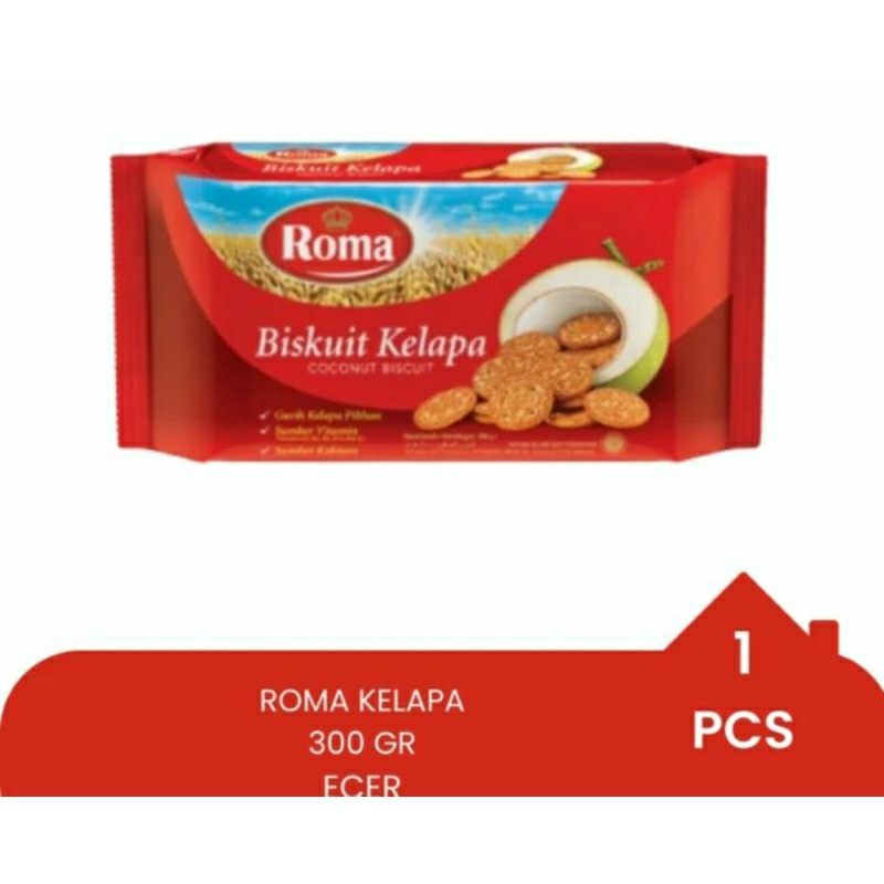 

Roma kelapa Biskuit 300 gram ecer