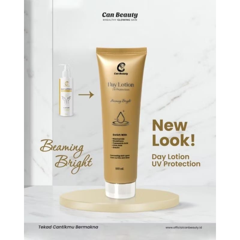 CAN BEAUTY Kemasan Terbaru Whitening Body Lotion AHA Body Serum Can Beauty Original