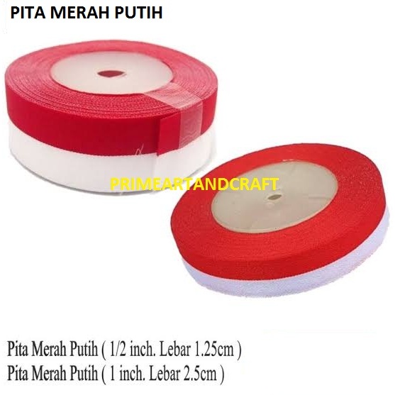 

PITA MERAH PUTIH 1/2" dan 1" (harga 1 roll)