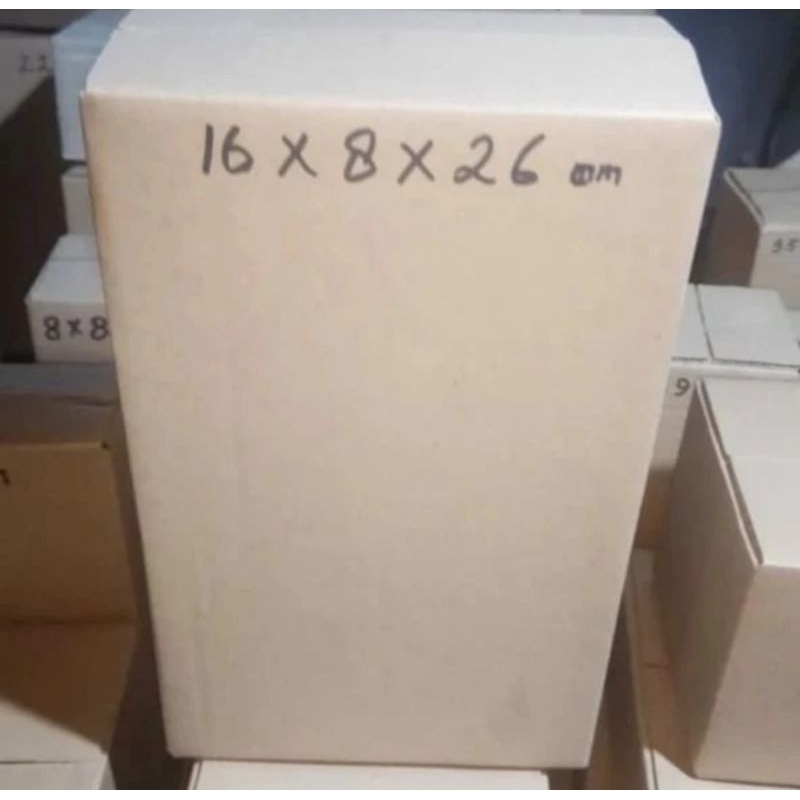 

kardus box packing ukuran 16×8×26 cm