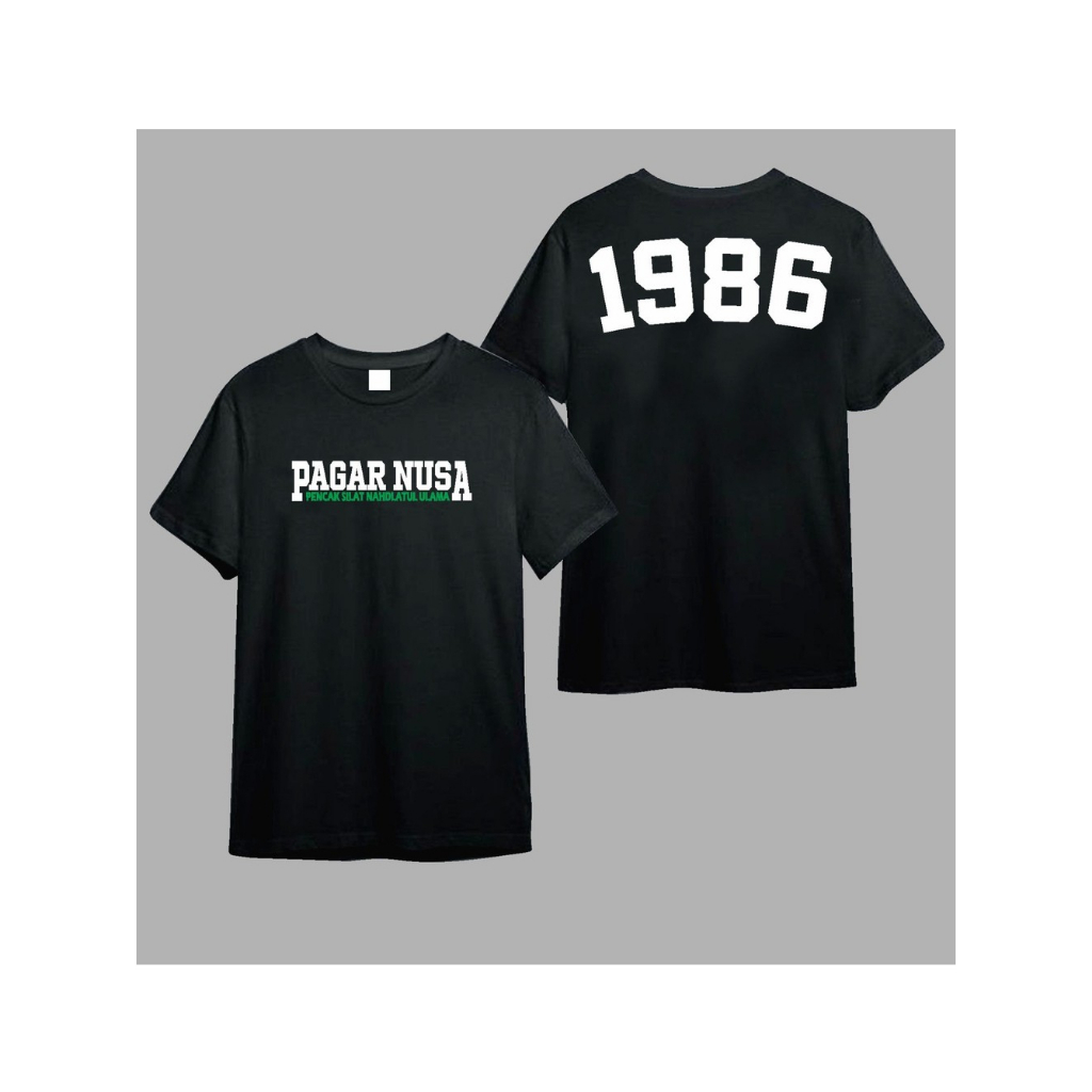 Kaos Distro Dewasa Pagar Nusa NU 1986 pria wanita sablon keren nyaman