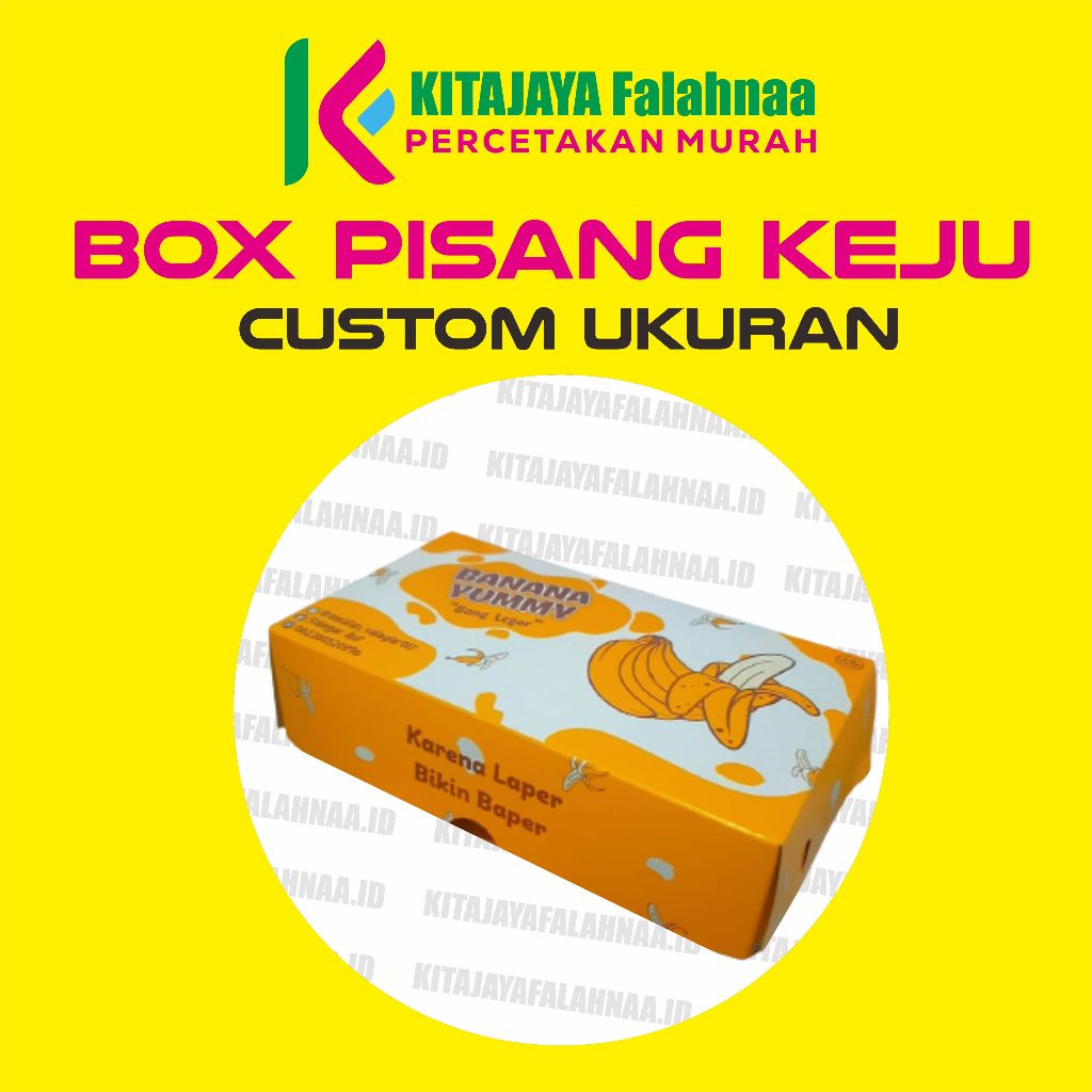 

(FREE DESAIN) CUSTOM BOX PISANG KEJU 14x12x6, 14x12x7, 17x10x5, 17x11x5, 23x10x4, 19x11x5