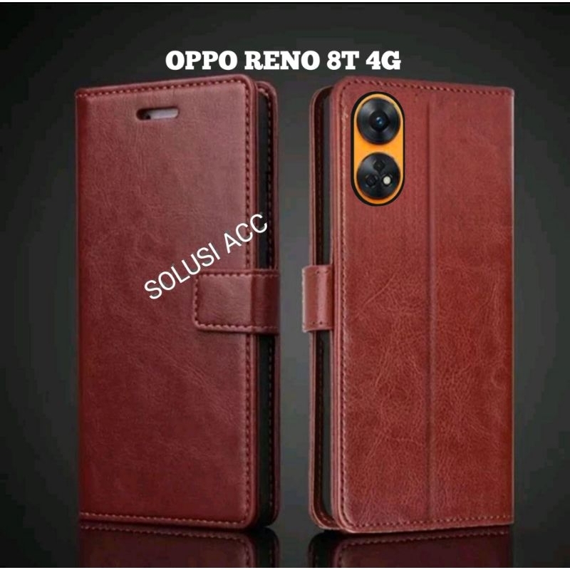 CASE HP OPPO RENO 8T 4G CPH2481 FLIP COVER WALLET SARUNG HP CASING DOMPET RENO 8T 4G
