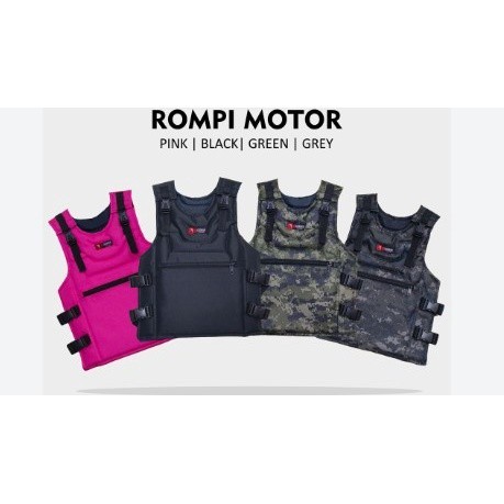 COD Rompi Motor Anak Pelindung Dada Anak Anti Angin Anti Debu (Jaket Motor)
