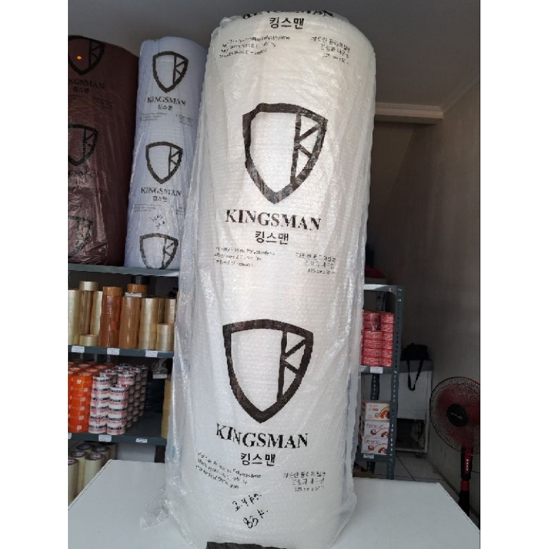 

BUBBLE WRAP "KINGSMAN" BOGOR , TERMURAH BERAT 2.4kg UKURAN 125cmX50m