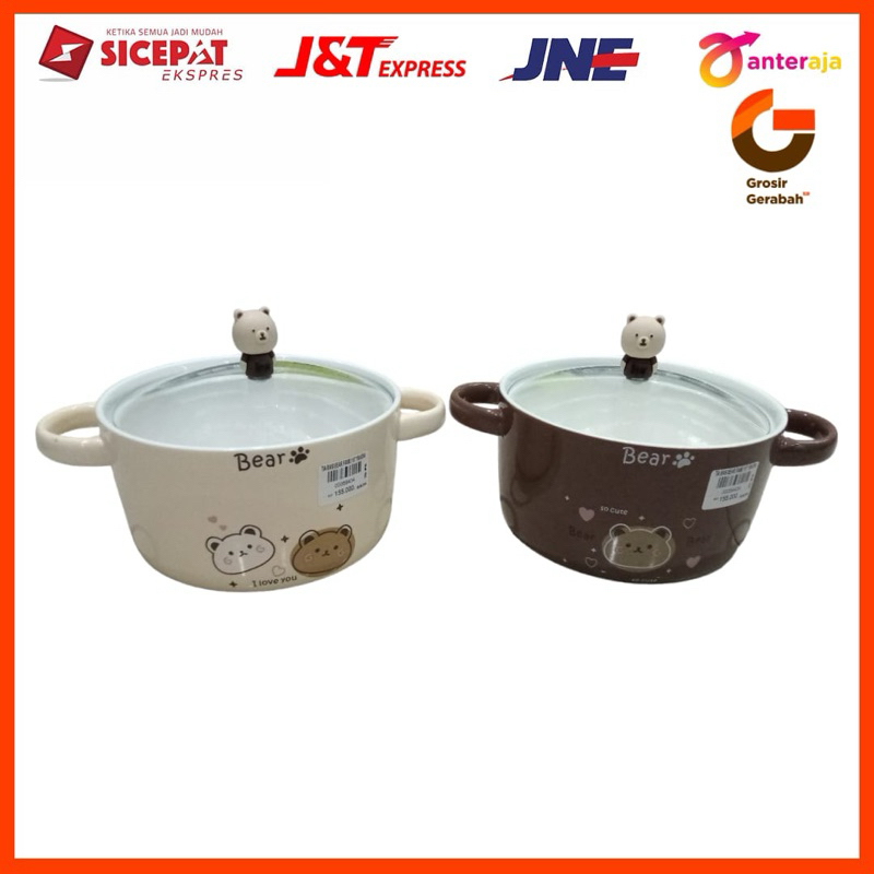 tiara basi bear keramik family 6” ym6304 59434