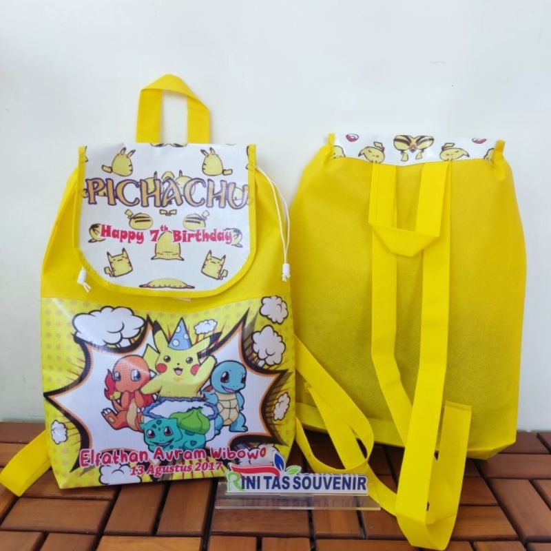

tas ulang tahun ransel - tas ulang tahun custom - tas ransel ultah