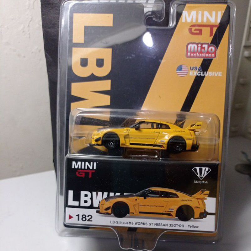 mini gt 182 yellow blister sealed