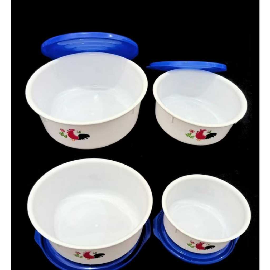 Mangkok Plastik Tutup Ayam Jago / Mangkok Plastik / Mangkok Sayur / Souvenir Ultah