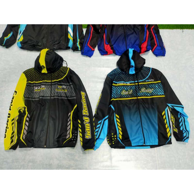 Jaket Parasut Full Print