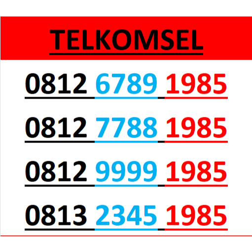 Nomor cantik telkomsel simpati 4G 5G seri tahun 1985 r5000
