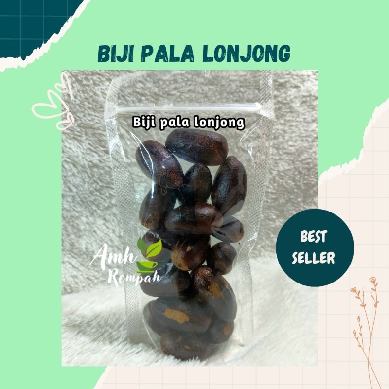 

biji pala,polo lonjong utuh kemasan 100gram