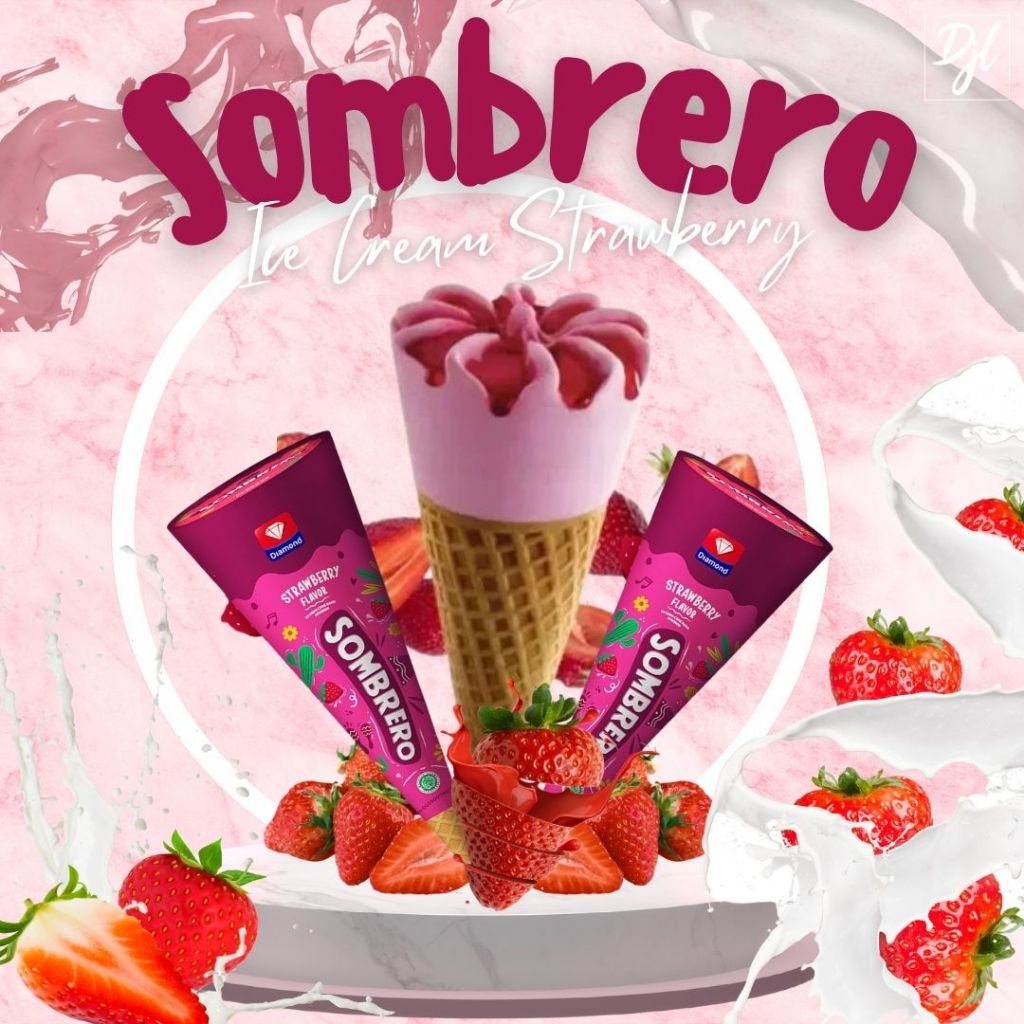 

Sombrero Ice Cream Strawberry 100ml