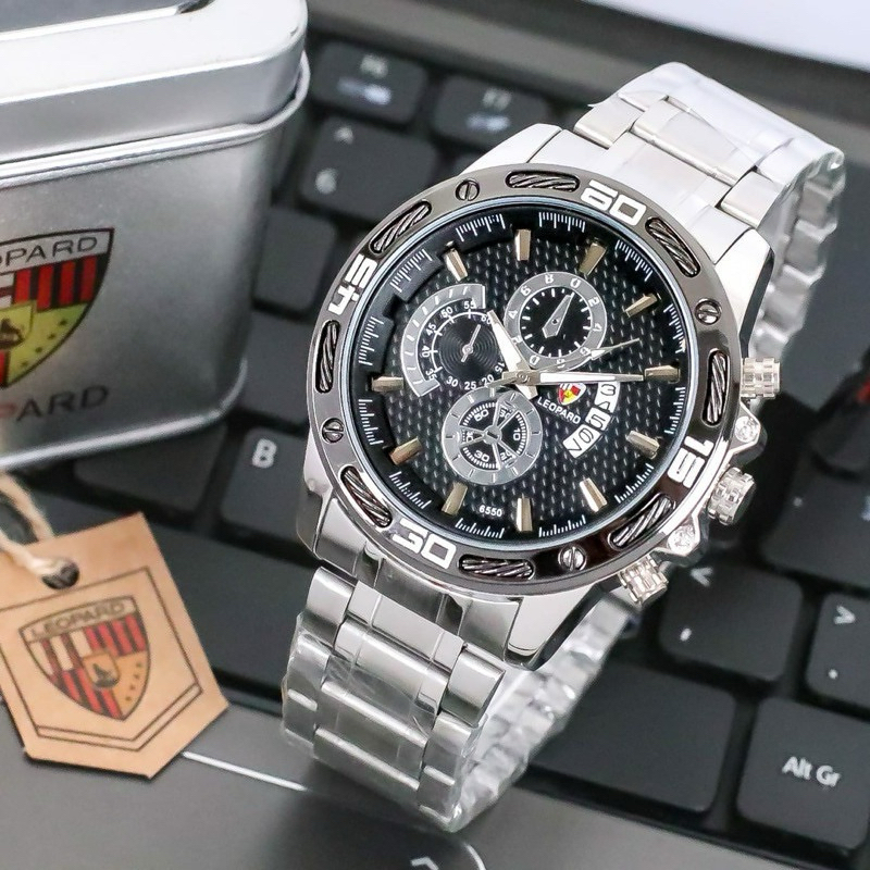 Jam Tangan Pria Elegan Original Leopard