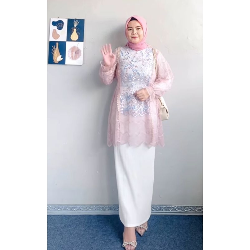 Kirana tunik | Tunik kondangan | Tunik brokat | Outfit kondangan