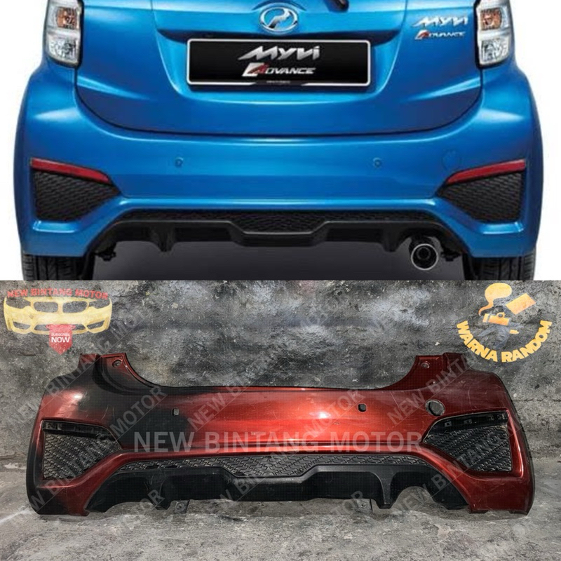 Bumper belakang daihatsu sirion facelift 2015 2018 original