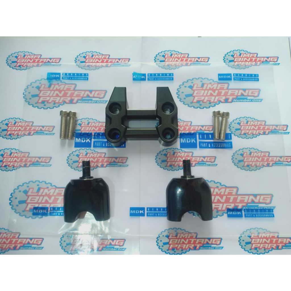 KLEMAN TUTUP ATAS (ORIGINAL) BEAT STREET  (SEGI EMPAT) + RAISER BAWAH BEAT STREET + BAUT L (4PCS)