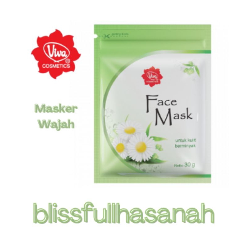 Viva Face Mask Untuk Kulit Berminyak / Masker Wajah untuk Kulit Berminyak
