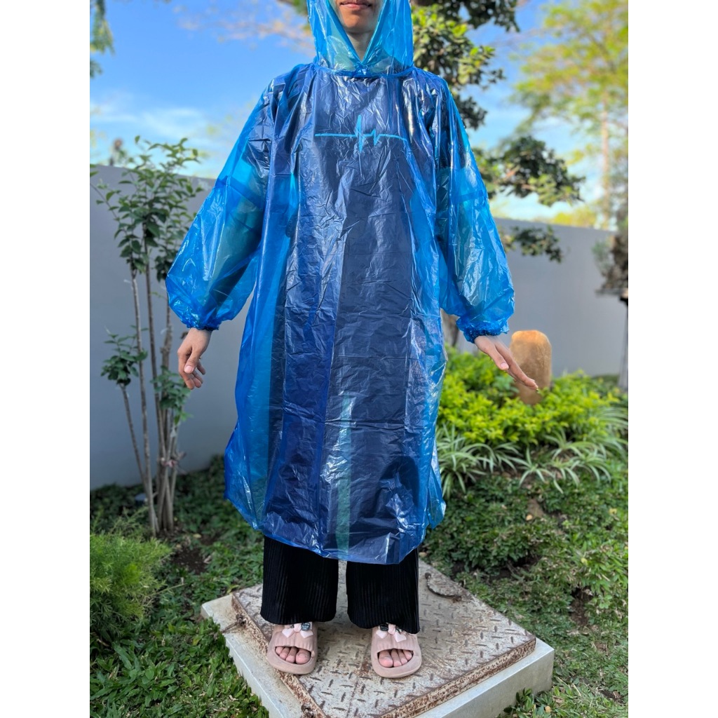 DISKON JAS HUJAN PONCO DEWASA PLASTIK BENING PREMIUM (BUKAN KRESEK) TEBAL DAN KAKI TANGAN BERKARET