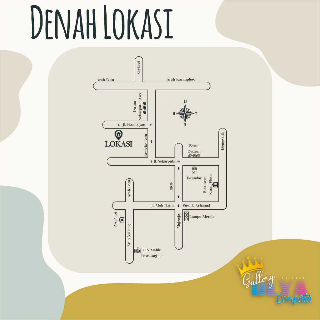 Jasa pembuatan Denah Lokasi Undangan